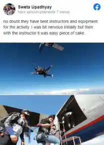 Experiencia de subir en un avión para saltar en paracaídas 
